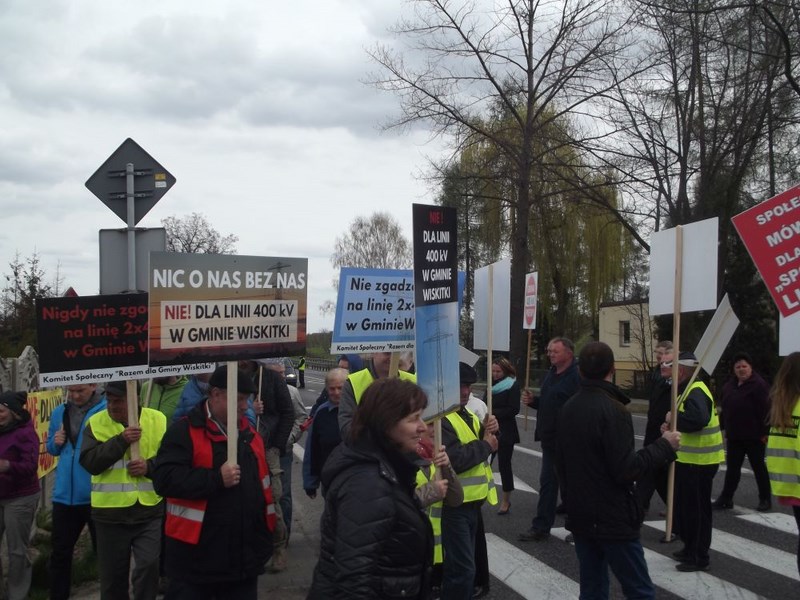To będzie już trzecia blokada w geście protestu przeciwko planowanemu przebiegowi linii 400 kV (fot. DG)