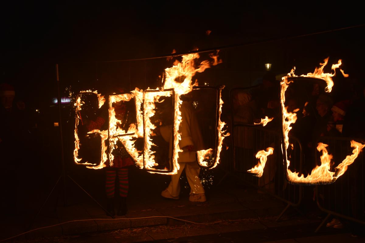 Ognisty finał Wigilii Miejskiej w Grójcu