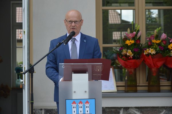 Budynek dawnego dworca kolejki wąskotorowej w Grójcu oficjalnie otwarty po rewitalizacji