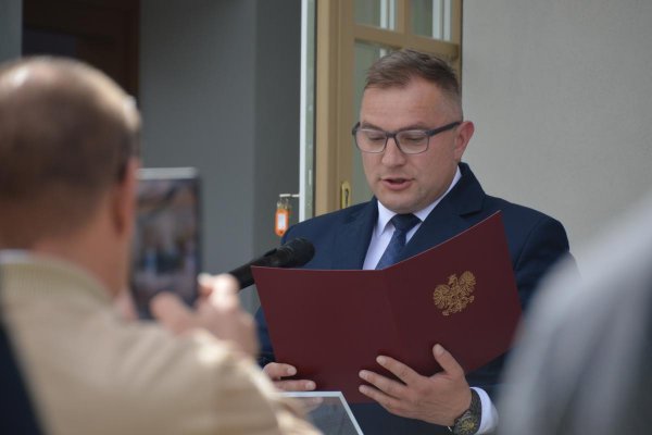 Budynek dawnego dworca kolejki wąskotorowej w Grójcu oficjalnie otwarty po rewitalizacji
