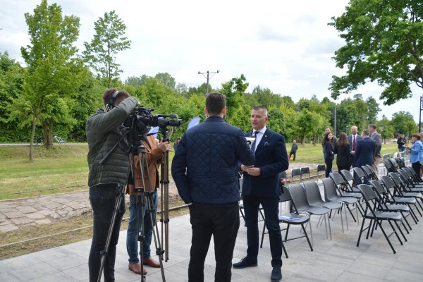 Budynek dawnego dworca kolejki wąskotorowej w Grójcu oficjalnie otwarty po rewitalizacji