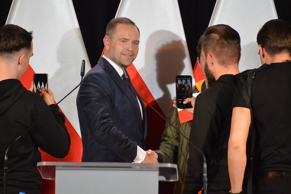 Karol Nawrocki w Grójcu. Tak wyglądało spotkanie z kandydatem na prezydenta Polski
