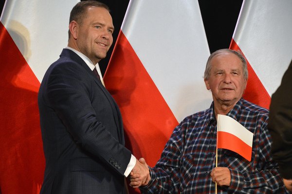 Karol Nawrocki w Grójcu. Tak wyglądało spotkanie z kandydatem na prezydenta Polski