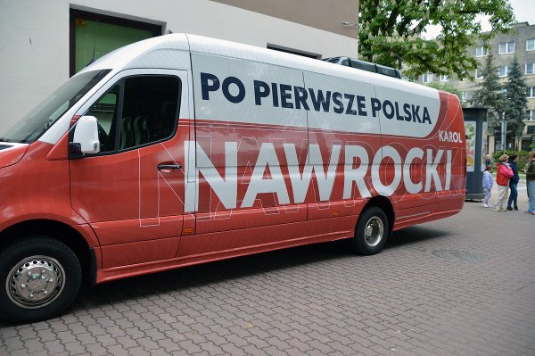Karol Nawrocki w Grójcu. Tak wyglądało spotkanie z kandydatem na prezydenta Polski