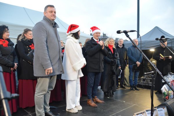 Ognisty finał Wigilii Miejskiej w Grójcu