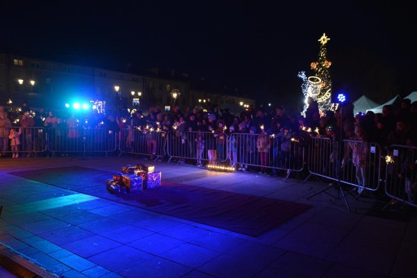 Ognisty finał Wigilii Miejskiej w Grójcu