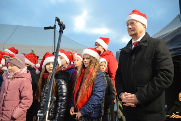 Ognisty finał Wigilii Miejskiej w Grójcu