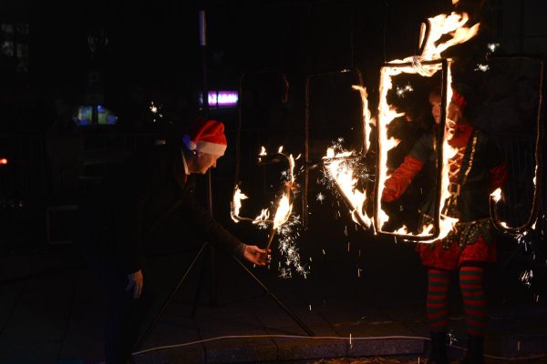 Ognisty finał Wigilii Miejskiej w Grójcu