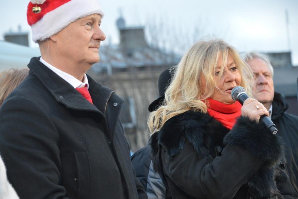 Ognisty finał Wigilii Miejskiej w Grójcu