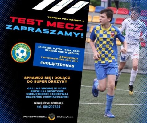Wiosenny nabór uzupełniający do drużyn GKS Mazowsze roczników 2010 i 2009