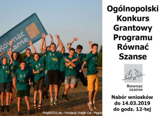 Trwa nabór wniosków w Ogólnopolskim Konkursie Grantowym Programu 