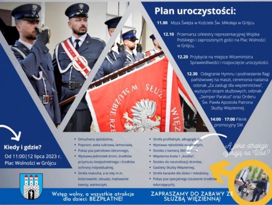 W Grójcu odbędą się Wojewódzkie Obchody Święta Służby Więziennej