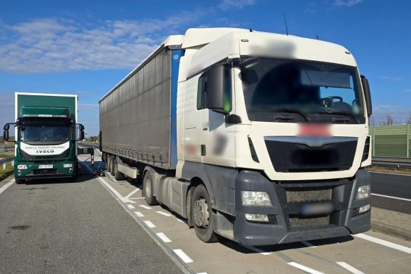 Niebezpieczna usterka w ciężarówce zatrzymanej pod Grójcem