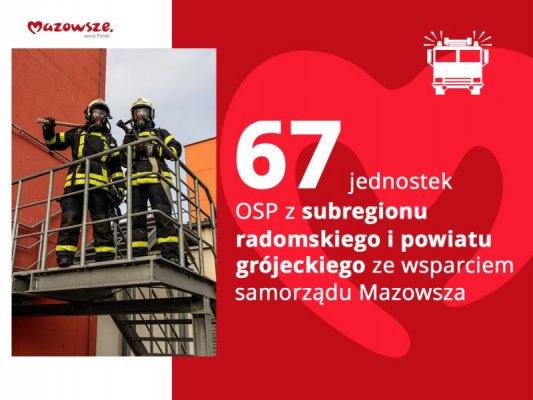 Samochody i sprzęt od samorządu Mazowsza dla OSP z powiatu grójeckiego