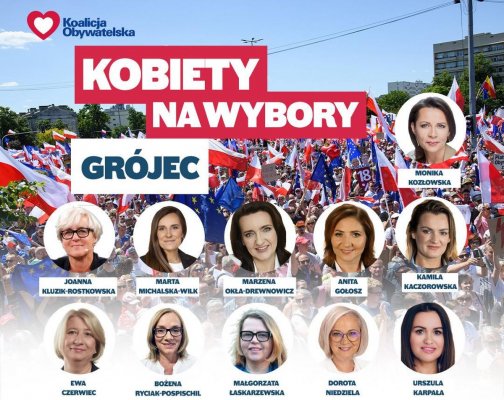 Jutro w Grójcu akcja Koalicji Obywatelskiej Kobiety na wybory