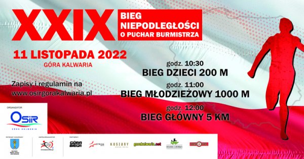 Wyjątkowy bieg sportowo - patriotyczny w Górze Kalwarii