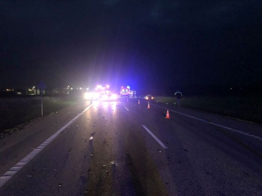 Wypadek na DK 50 w Słomczynie