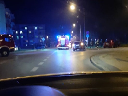 Wypadek na skrzyżowaniu ul. Medalowej i Zdrojowej