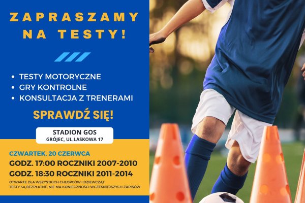 Mazowsze Grójec i FC Mundialito zapraszają piłkarskie młode talenty na TESTY