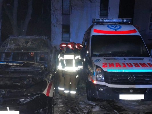Nowe fakty ws. nocnego pożaru karetek w Grójcu