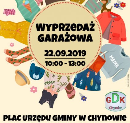 Wyprzedaż garażowa w Chynowie