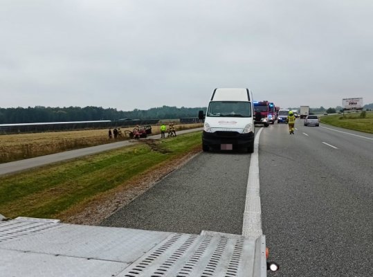 PILNE! Groźny wypadek na DK50 w Słomczynie
