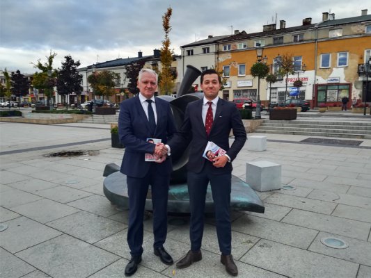 Jarosław Gowin i Jan Strzeżek z wizytą w Grójcu