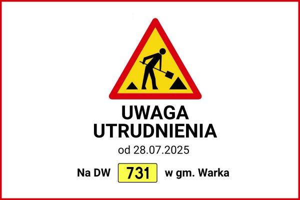 Rusza rozbudowa drogi wojewódzkiej nr 731. Będą utrudnienia 