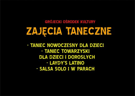 Zajęcia taneczne w GOK