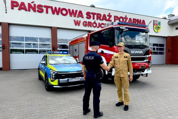 Czujność strażaków z Grójca pozwoliła zapobiec tragedii