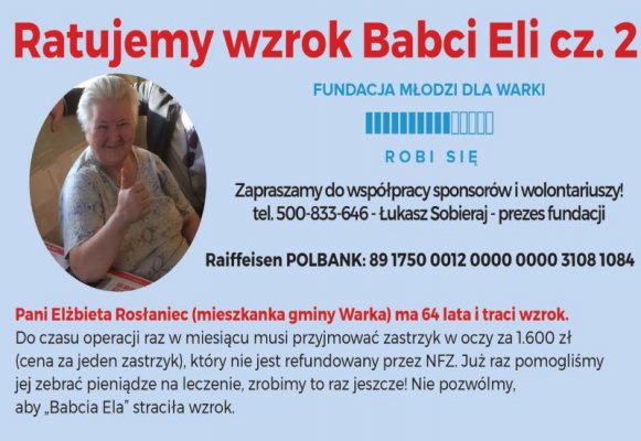 Ratujmy wzrok Babci Eli 
