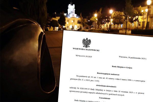 Zwrot w sprawie nocnej prohibicji w Grójcu! Jest ruch wojewody