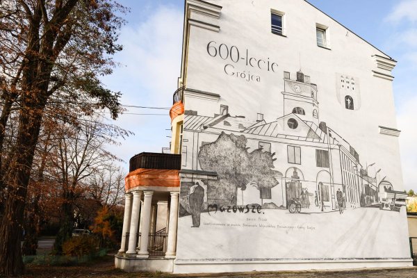 Grójec ma nowy, wielki mural! Został oficjalnie zaprezentowany 
