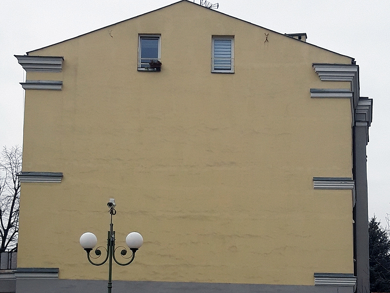 Na tej ścianie budynku przy ul. Piłsudskiego miał powstać rekordowy mural