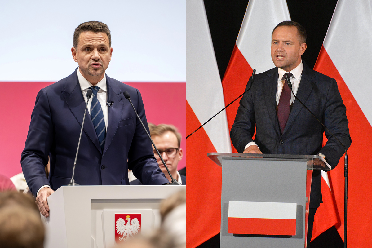 Rafał Trzaskowski i Karol Nawrocki (fot. Depositphotos / Grojec24.net)