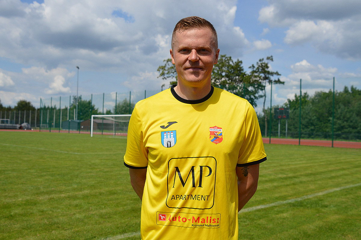 Nowy napastnik Mazowsza Grójec, Daniel Ciechański (fot. M. Adamski)