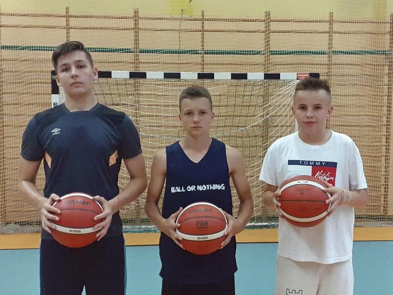 od lewej: Hubert Gaik , Filip Poradzki i Antek Juraszewski