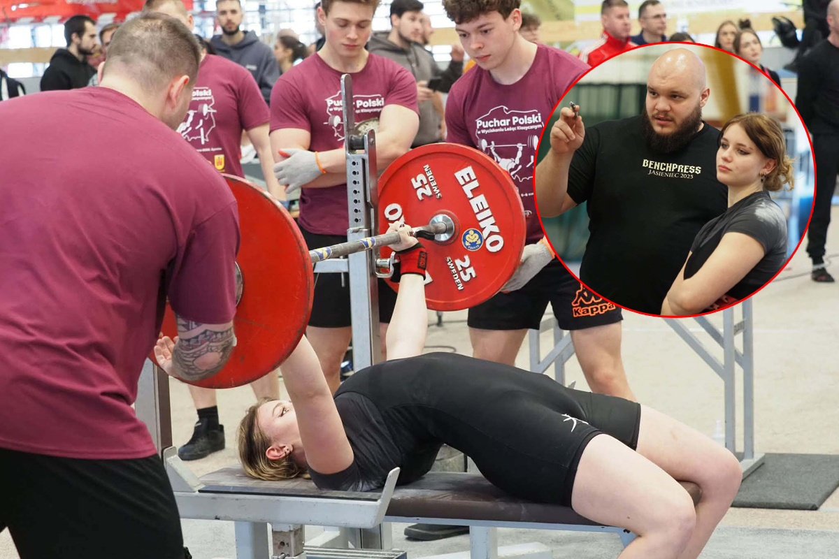 Iga Krzyżanowska to Mistrzyni Polski w Trójboju Siłowym Klasycznym i Mistrzyni Polski w wyciskaniu sztangi leżąc