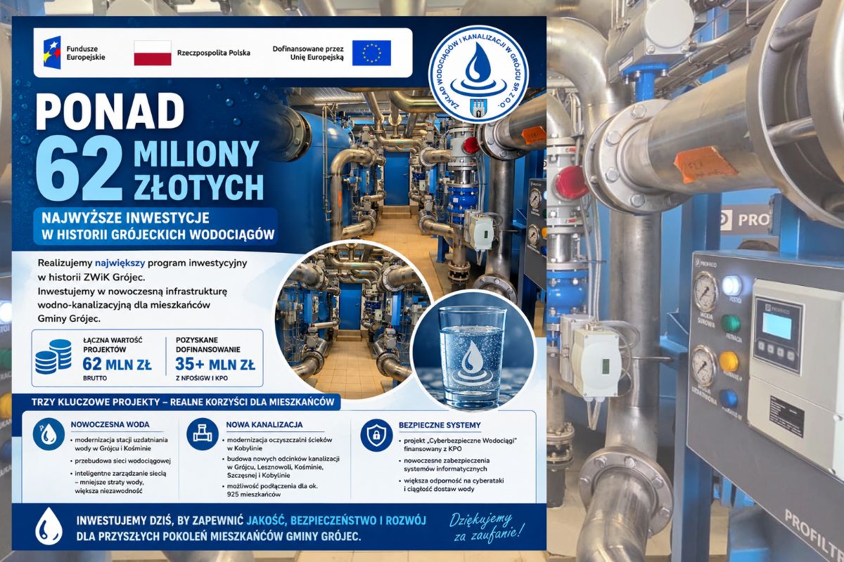 Materiały promocyjne Zakładu Wodociągów i Kanalizacji Sp. z o.o. 