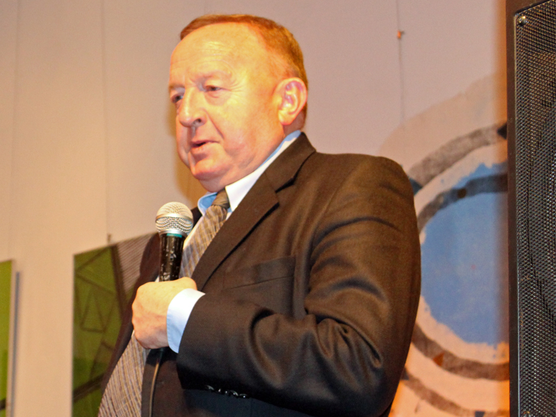 Stanisław Michalkiewicz na spotkaniu w Grójcu