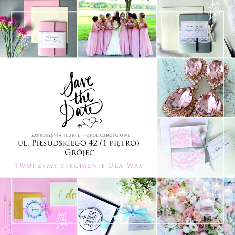 Save The Date Zaproszenia Ślubne