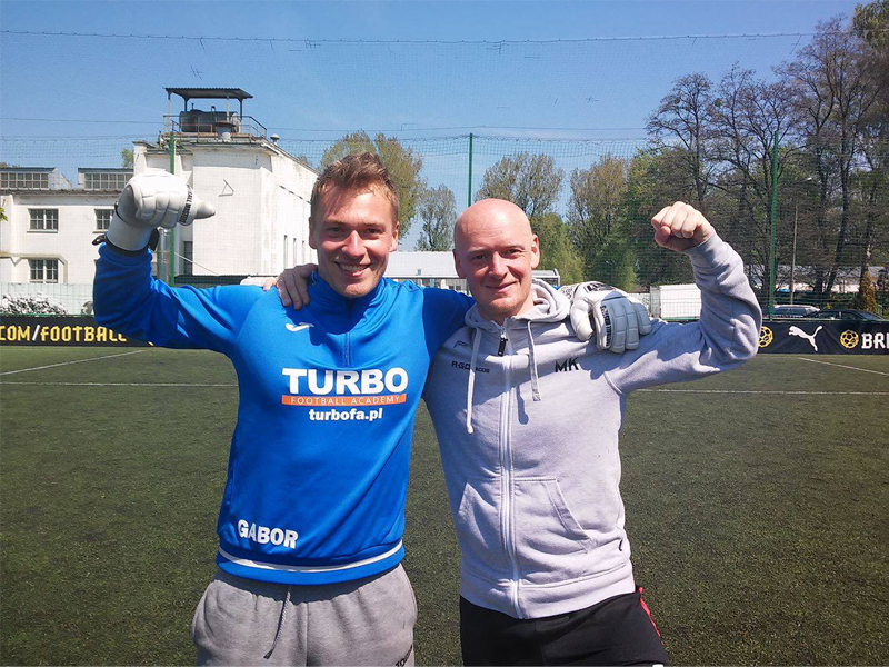 Turbokozak- bramkarz Grzegorz Jędrzejewski oraz Michał Kocięba
