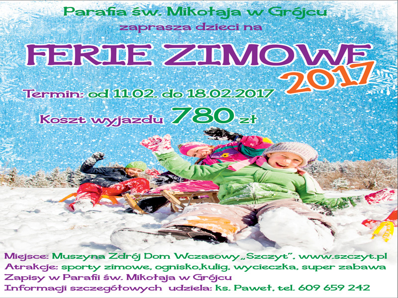 więcej informacji pod nr tel: 609 659 242
